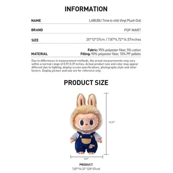 Labubu Time to Chill Pop Mart Plush Collectible Toy Authentic - Picture 8 of 12